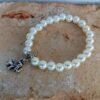 Pulsera con perlas blancas 8 mm - Imagen 6