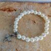 Pulsera con perlas blancas 8 mm - Imagen 3
