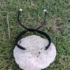Pulsera tejida con dije plateado de infinito - Imagen 3