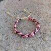 Pulsera multitejido con bolitas - Imagen 4