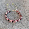 Pulsera multitejido con bolitas - Imagen 3
